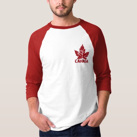 T-shirt Cool Canada Jersey Retro Maple Leaf Souvenir (Devant)