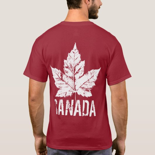 T-shirt cool Canada Souvenir de feuille d'érable r (Dos)