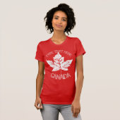 T-shirt cool Canada Souvenir de feuille d'érable r (Devant entier)