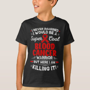 T-shirt Cool Cancer du sang Guerrier Sensibilisation au ca