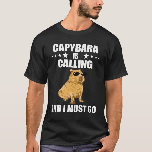 T-shirt Cool Capybara Capybara Rodent Animal Capybara Cal (Devant)