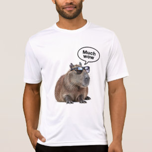 T-shirt Cool Capybara Photo Lunettes de soleil-Portant Cap