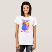 T-shirt Cool Cat Enjoying the Summer (Devant entier)