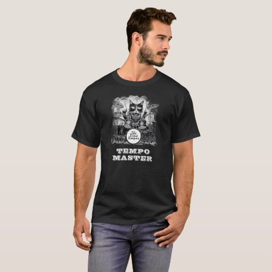 T-shirt *~* Cool Cat Retro AP91 DRUMMER Percussionniste (Devant entier)