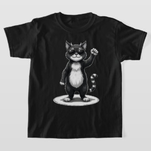 T-shirt Cool Cat Rock Dancer Tee   Drôle animal musique ca