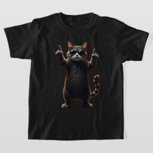 T-shirt Cool Cat Rock Dancer Tee   Drôle animal musique ca