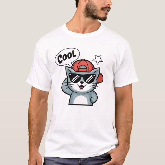 T-shirt Cool Cat Swagger (Devant)