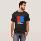 T-shirt Cool Catania Flag (Devant entier)