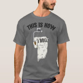 T-shirt Cool C'Est Comme Ça Que Je Roule Funny Toilet Papi (Devant)