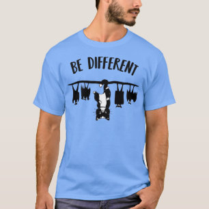 T-shirt Cool Chat être différent Funny Animal Amoureux des