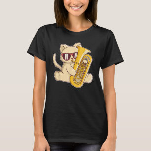 T-shirt Cool Chat Jouer Euphonium Instrument