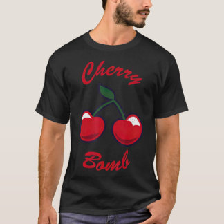 T-shirt Cool Cherry bombe les années 70 80s 90s Fruit Retr