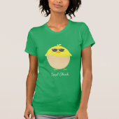 T-shirt Cool Chick funky Pâques jaune poussin (Devant)