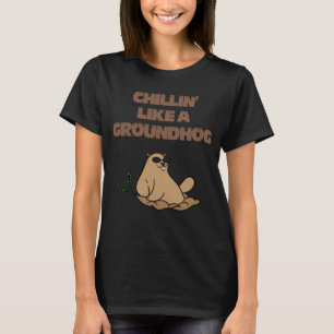 T-shirt Cool Chillin Like A Villain Groundhog Day Boys et