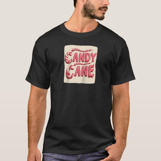 T-shirt Cool Christmas Candy for Festive Cane Lovers Ragla (Devant)