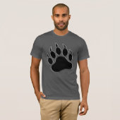 T-shirt Cool classique ours Fierté Ours noir Paw (Devant entier)