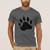 T-shirt Cool classique ours Fierté Ours noir Paw (Devant)