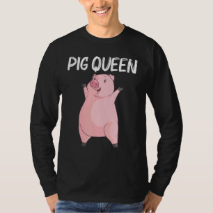 T-shirt Cool Cochon Pour Femmes Maman Porc À Vins Piggy Fa