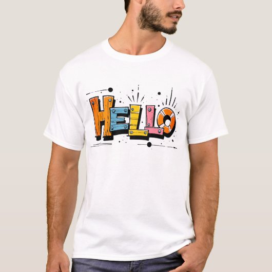 T-shirt Cool coloré (Devant)