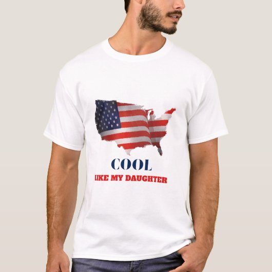T-shirt Cool comme ma fille (Devant)
