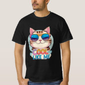 T-shirt Cool Comme Moi Chat (Devant)