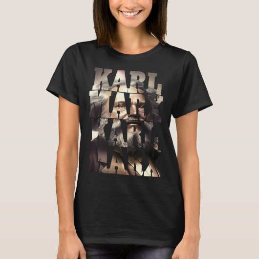 T-shirt Cool communiste Karl Marx (Devant)