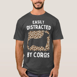 T-shirt Cool Corgi Lovers Dog Design Leopard Girls Funny C