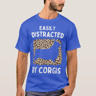 T-shirt Cool corgi lovers dog design leopard girls funny c