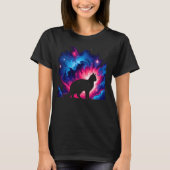T-shirt Cool Cosmic Chat Galaxy Graphic Space Art (Devant)