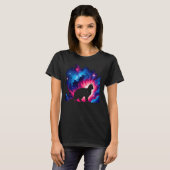T-shirt Cool Cosmic Chat Galaxy Graphic Space Art (Devant entier)