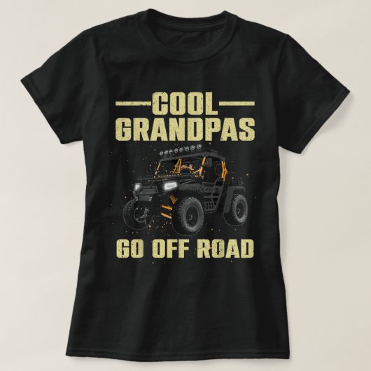 T-shirt Cool Côté À Côté Pour Grand-Père Papa SxS Hors Rou (Design devant)