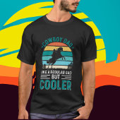 T-shirt cool cowboy Papa mot art