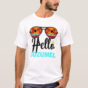 T-shirt Cool Cozumel Île-du-Mexique Coucher de soleil de v