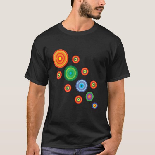 T-shirt Cool Creative Artwork Circle Illustration Art (Devant)