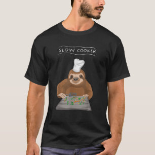 T-shirt Cool Cuisinier Lent Drôle Cuisine Lâche