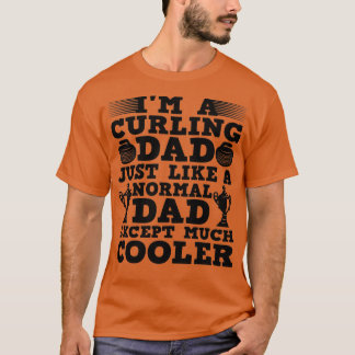 T-shirt Cool Curling Papa