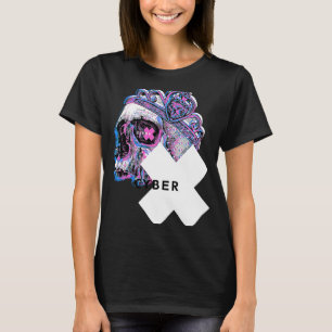 T-shirt Cool Cyber X Skull Illustration tenue graphique