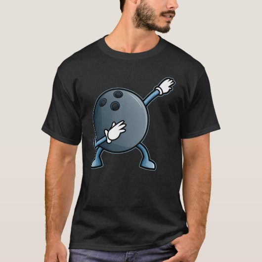 T-shirt Cool Dabbing Bowling Ball (Devant)