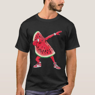 T-shirt Cool Dabbing Watermelon Drôle Fruit Dancing Athlet