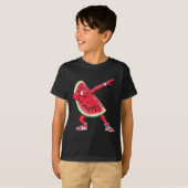 T-shirt Cool Dabbing Watermelon Drôle Fruit Dancing Athlet (Devant entier)