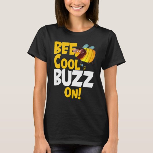 T-shirt Cool D'Abeille & Buzz Sur Abeille Beurante Avec P  (Devant)