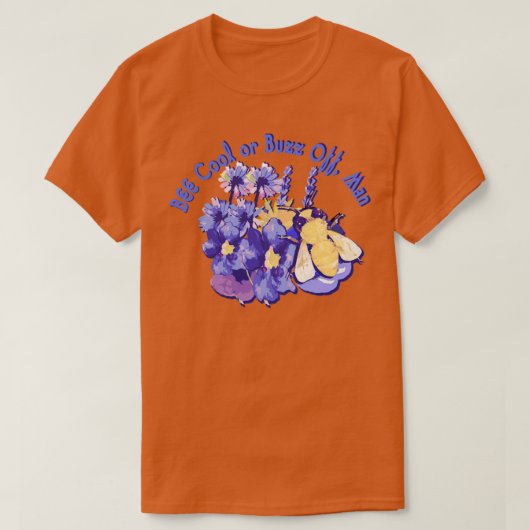 T-shirt Cool d'abeilles ou Buzz Off Man Drôle Mignonne Bee (Design devant)