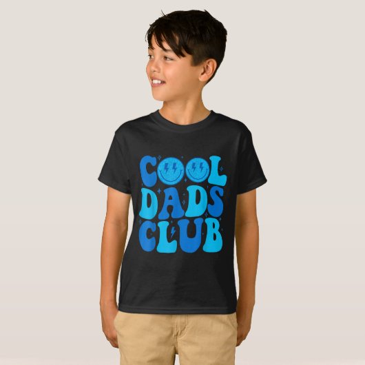 T-shirt Cool Dads Club Shirt Retro Groovy Dad Father's Day (Devant entier)