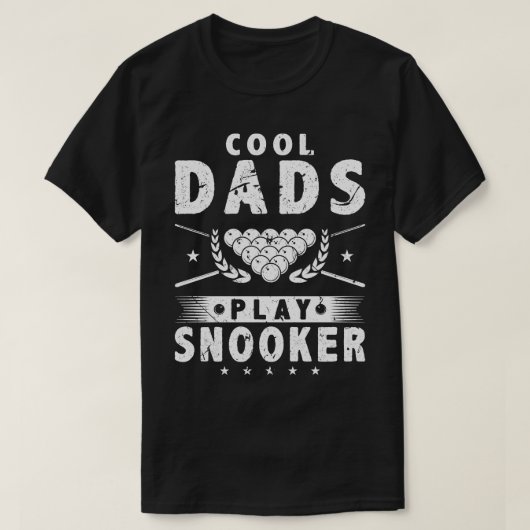 T-shirt Cool Dads Jouer Snooker (Design devant)