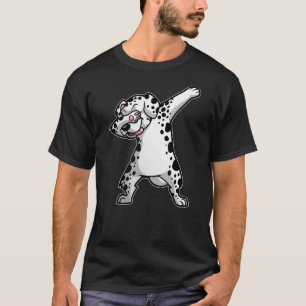 T-shirt Cool Dalmatien Pour Hommes Femmes Dabbing Chien A