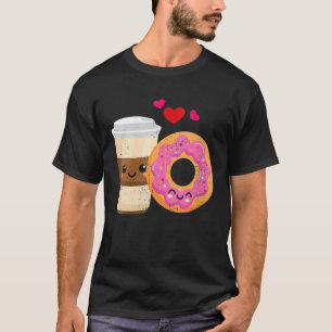 T-shirt Cool De Café Et De Donut Doughnut Arroses