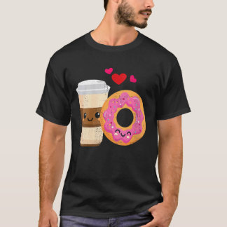 T-shirt Cool De Café Et De Donut Doughnut Arroses