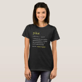 T-shirt Cool de définition du pilote (Devant entier)