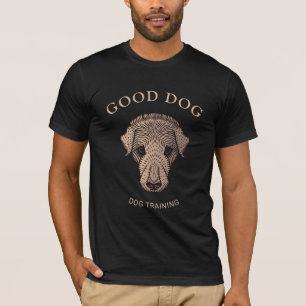 T-shirt cool de formation d'entraîneur de chiens