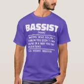 T-shirt Cool de guitare basse basse définition de Baid Nou (Devant)